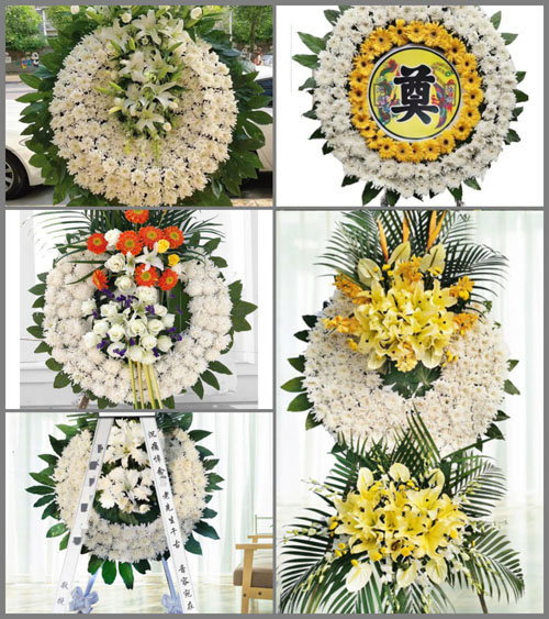 福建莆田城厢区霞林街道下黄村花圈速递